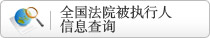 全国法院被执行人信息查询